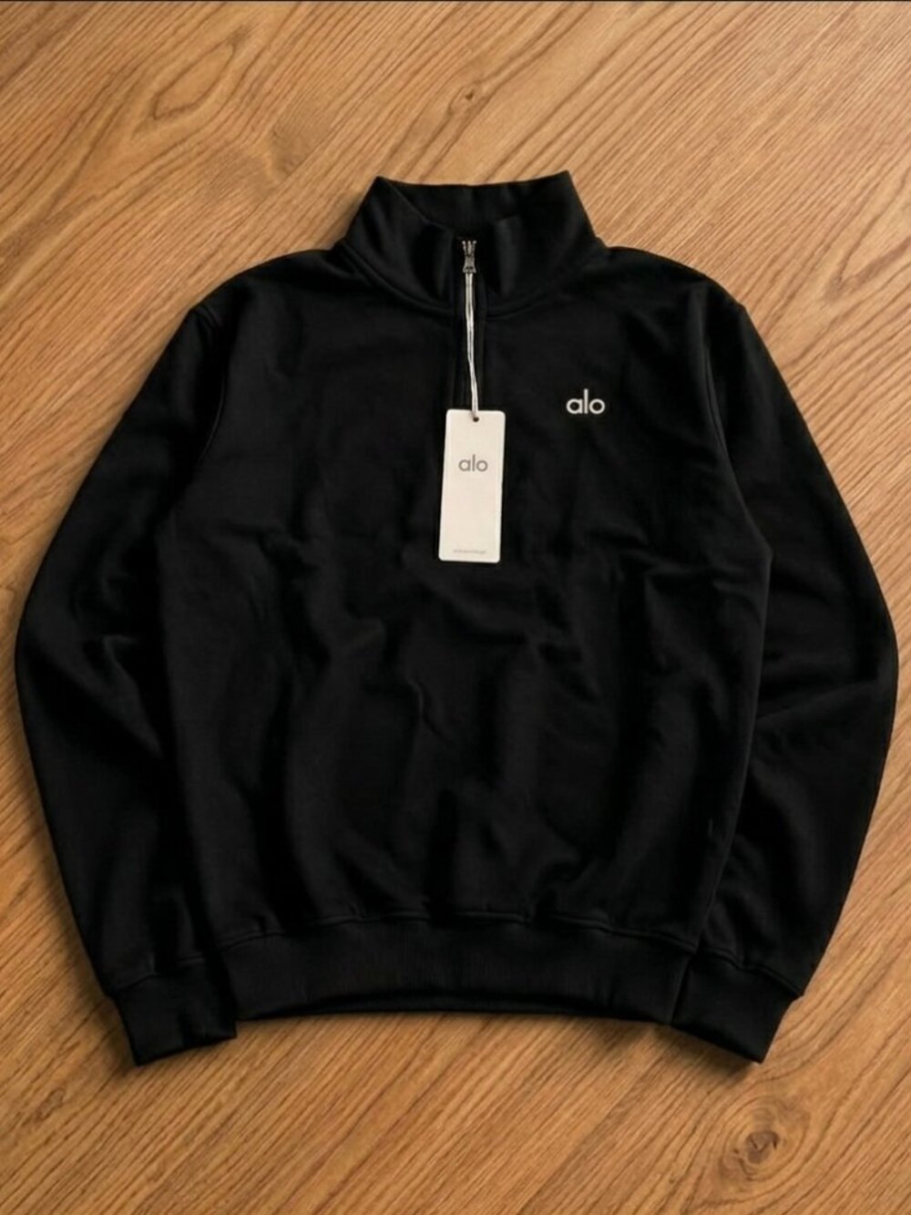 Alo Yoga Black Quarter Zip